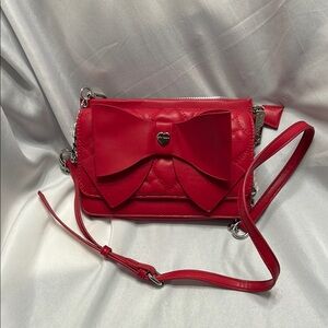 Red Bow Accent Women's Bag